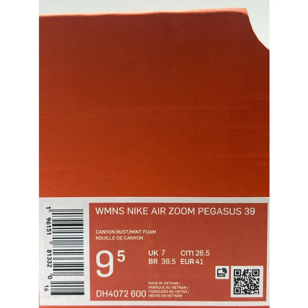 Nike shoes - Nike Air Zoom Pegasus 39 - Dh4072-600 - Red (UPC: 196151813252) 5