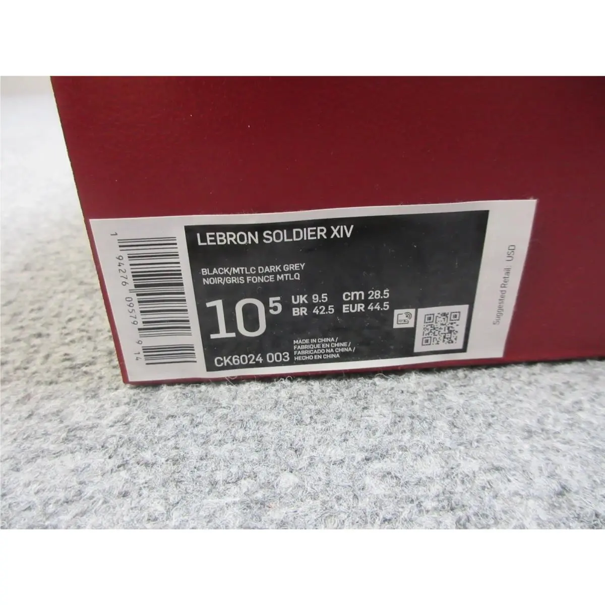 Nike shoes - Nike LeBron Soldier XIV - LeBron Soldier XIV - CK6024-003 - Black 14
