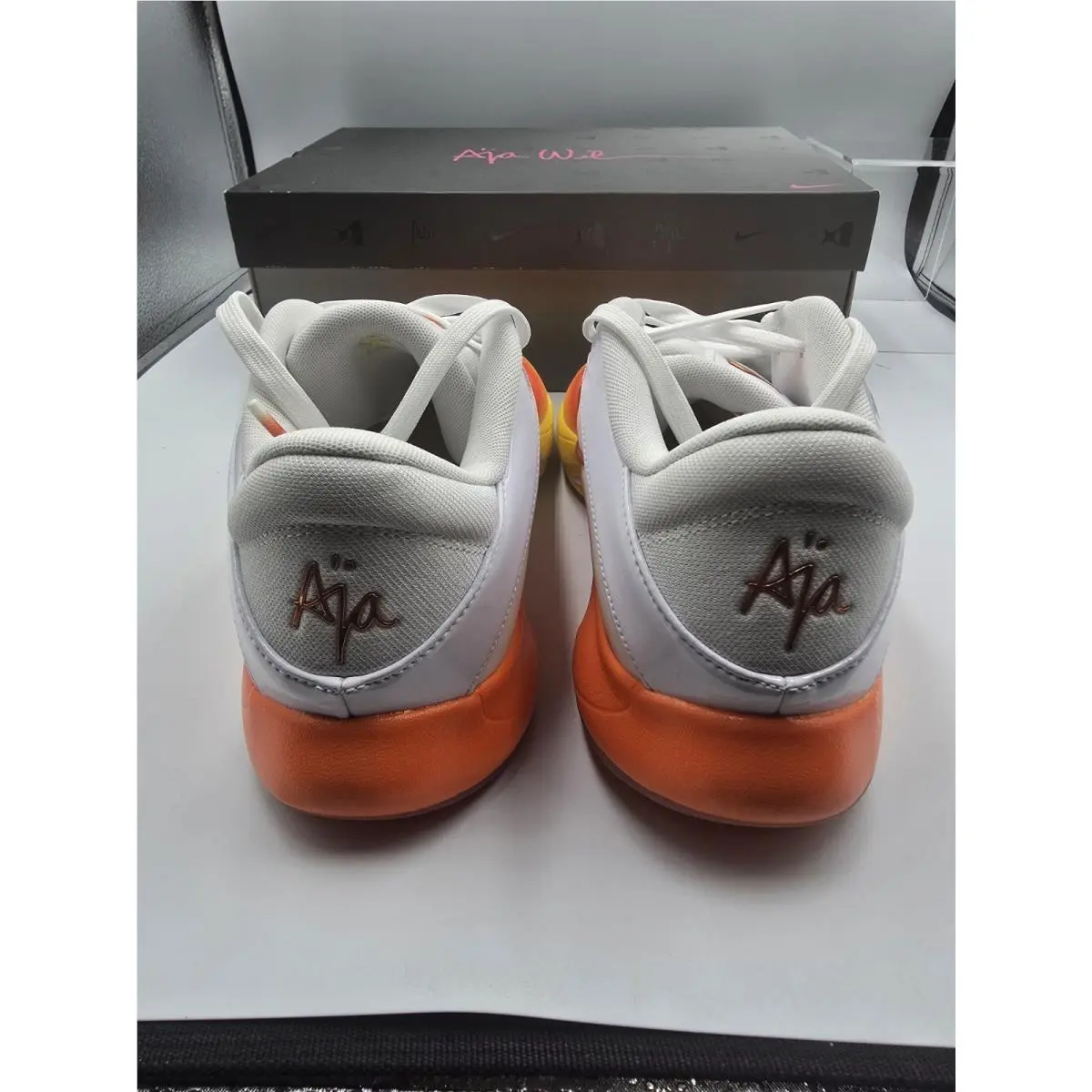Nike shoes - Nike A`One - FZ8605-103 - White/Chrome Yellow-Safety Orange 4