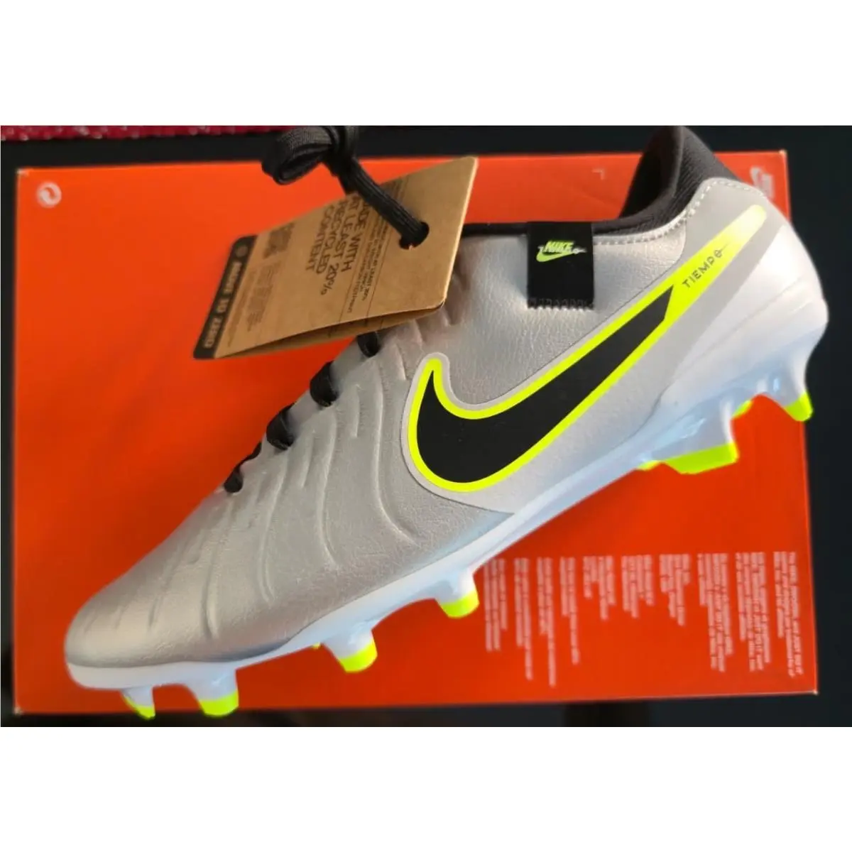 Nike shoes - Nike Tiempo Legend - Tiempo Legend - DV4337-001 - Metallic Silver/ Black/ Volt (UPC: 197600847682) 1