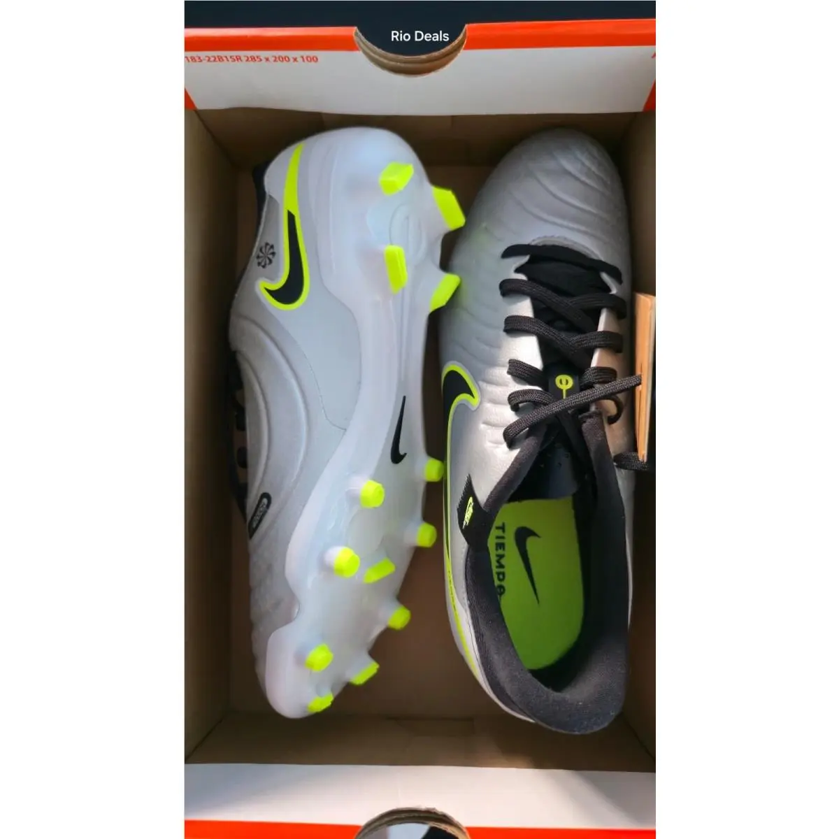 Nike shoes - Nike Tiempo Legend - Tiempo Legend - DV4337-001 - Metallic Silver/ Black/ Volt (UPC: 197600847682) 2