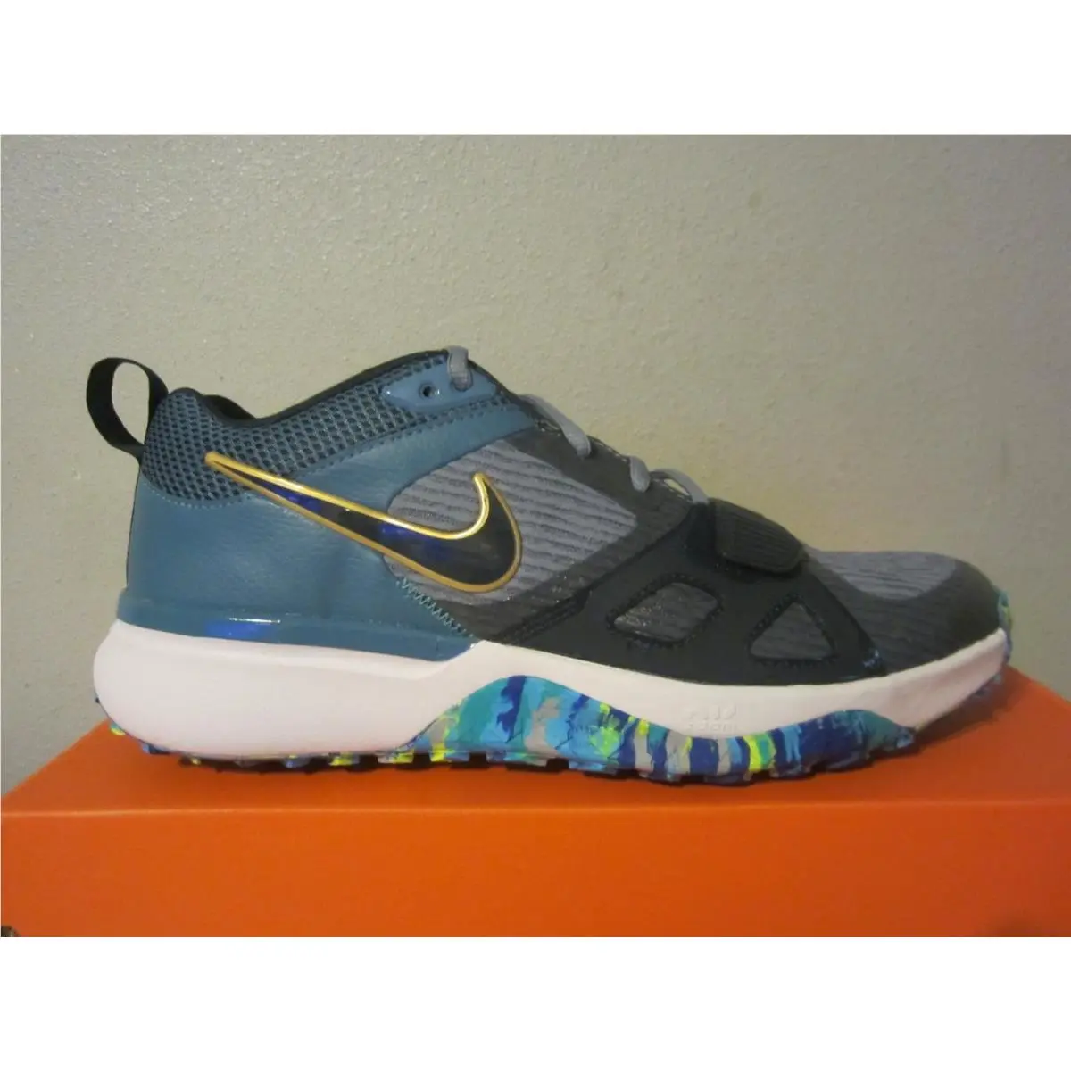 Nike shoes - Nike Air Zoom Diamond Elite - HQ3130-400 - Ashen Slate/Armory Navy (UPC: 197600892767) 8
