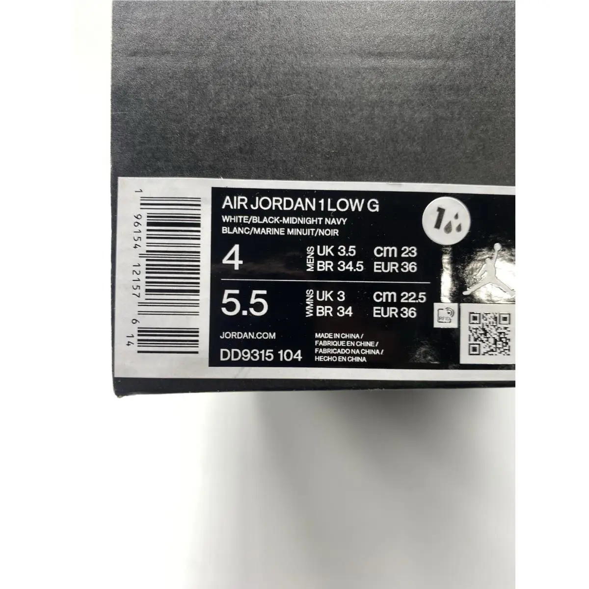 Nike shoes - Nike Air Jordan 1 - Air - DD9315 104 - White/Black-Midnight Navy (UPC: 196154121576) 6