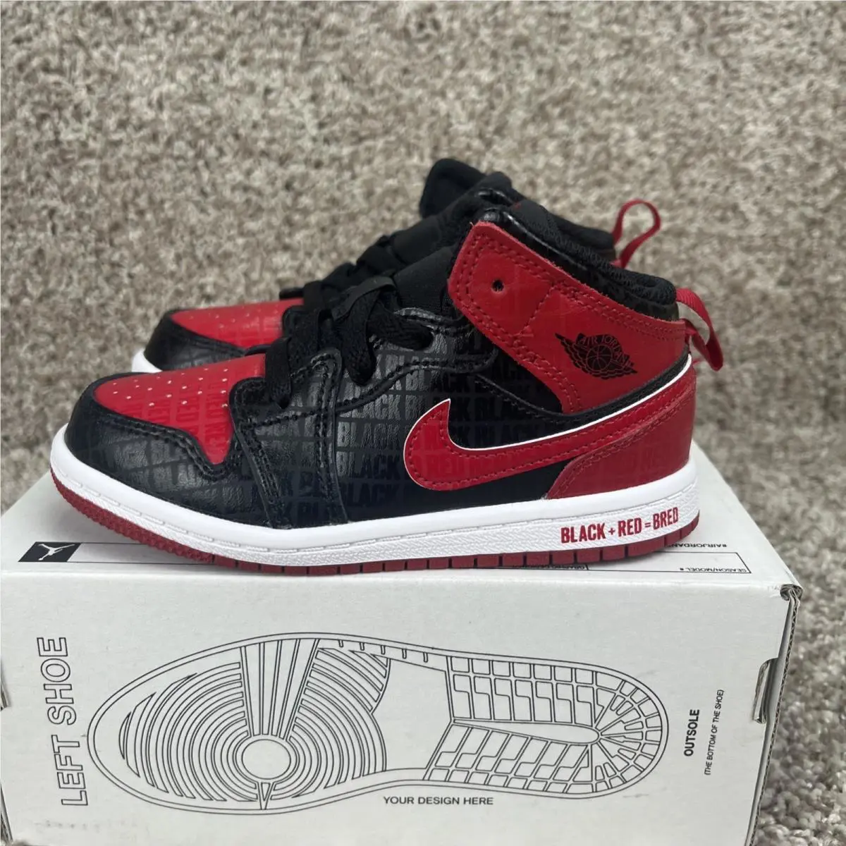 Nike shoes - Retro 1 - Retro - DM9649 001 - Red/Black (UPC: 195869257082) 3