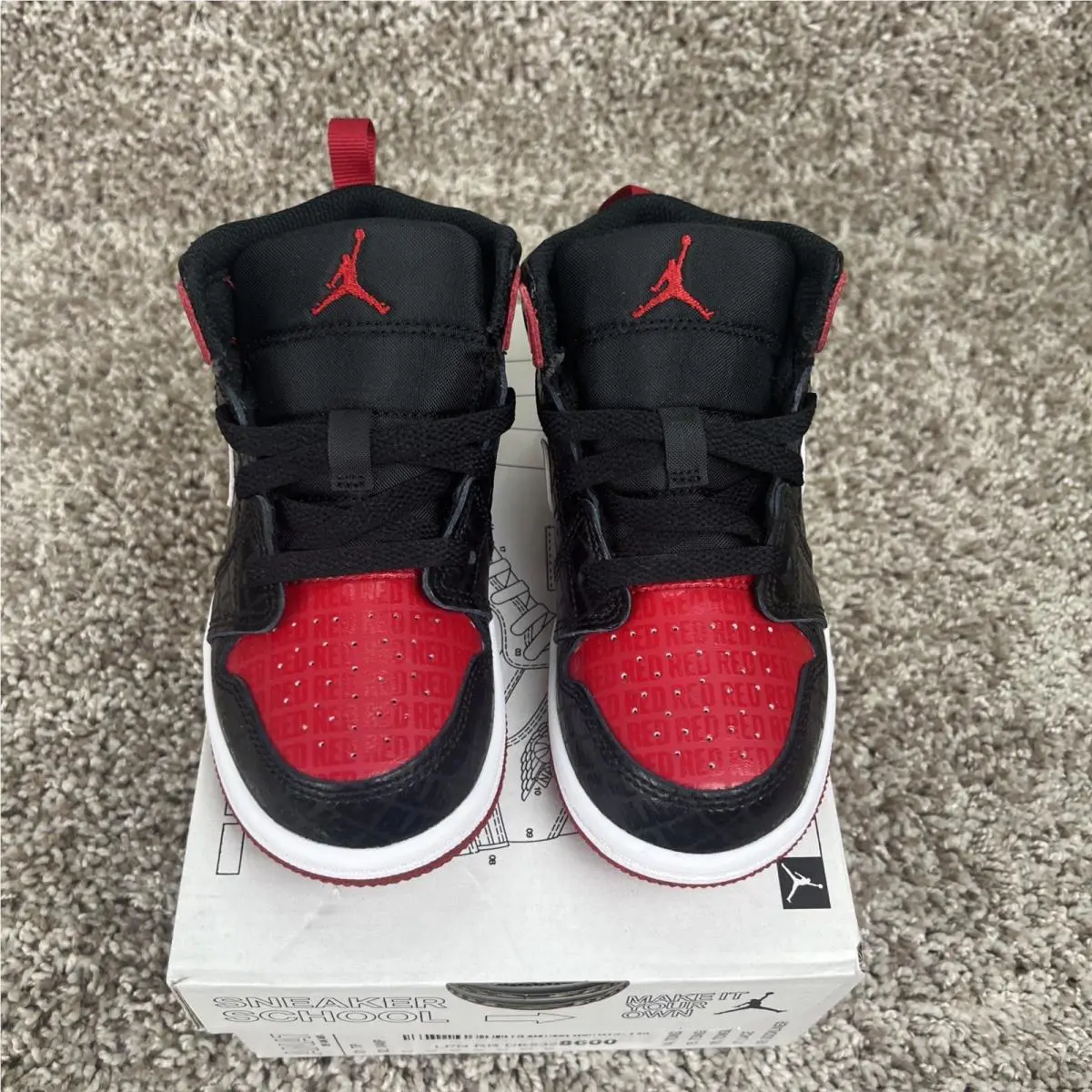 Nike shoes - Retro 1 - Retro - DM9649 001 - Red/Black (UPC: 195869257082) 2