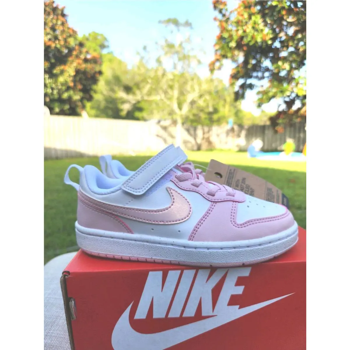 Nike shoes - Nike Court Borough - Court Borough - DQ0473-100 - Pink 0