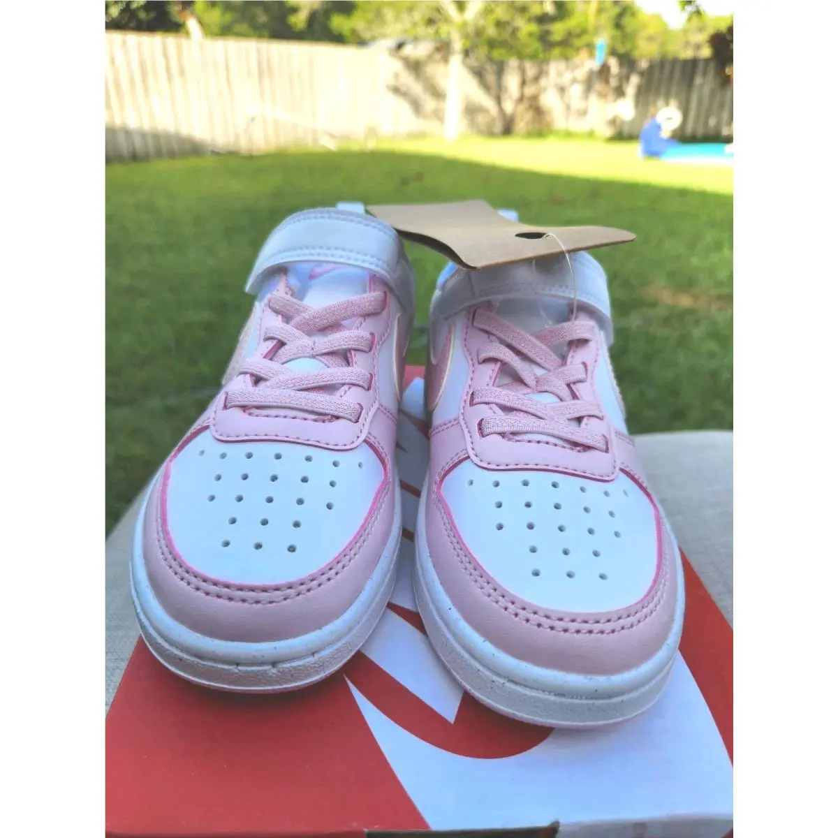 Nike shoes - Nike Court Borough - Court Borough - DQ0473-100 - Pink 1