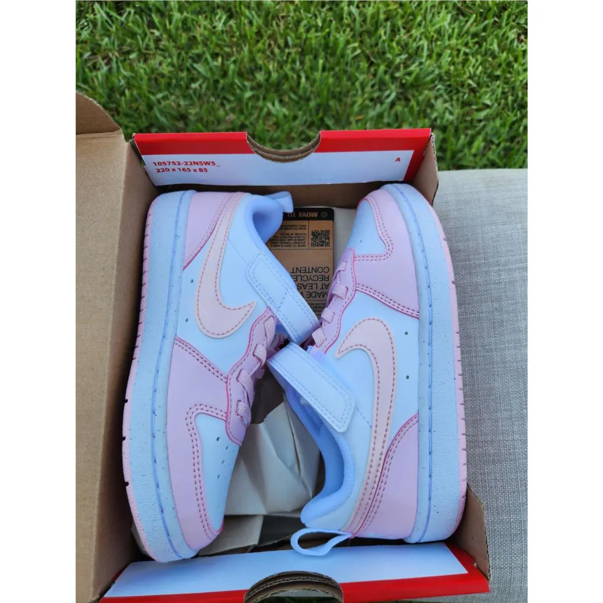 Nike shoes - Nike Court Borough - Court Borough - DQ0473-100 - Pink 2