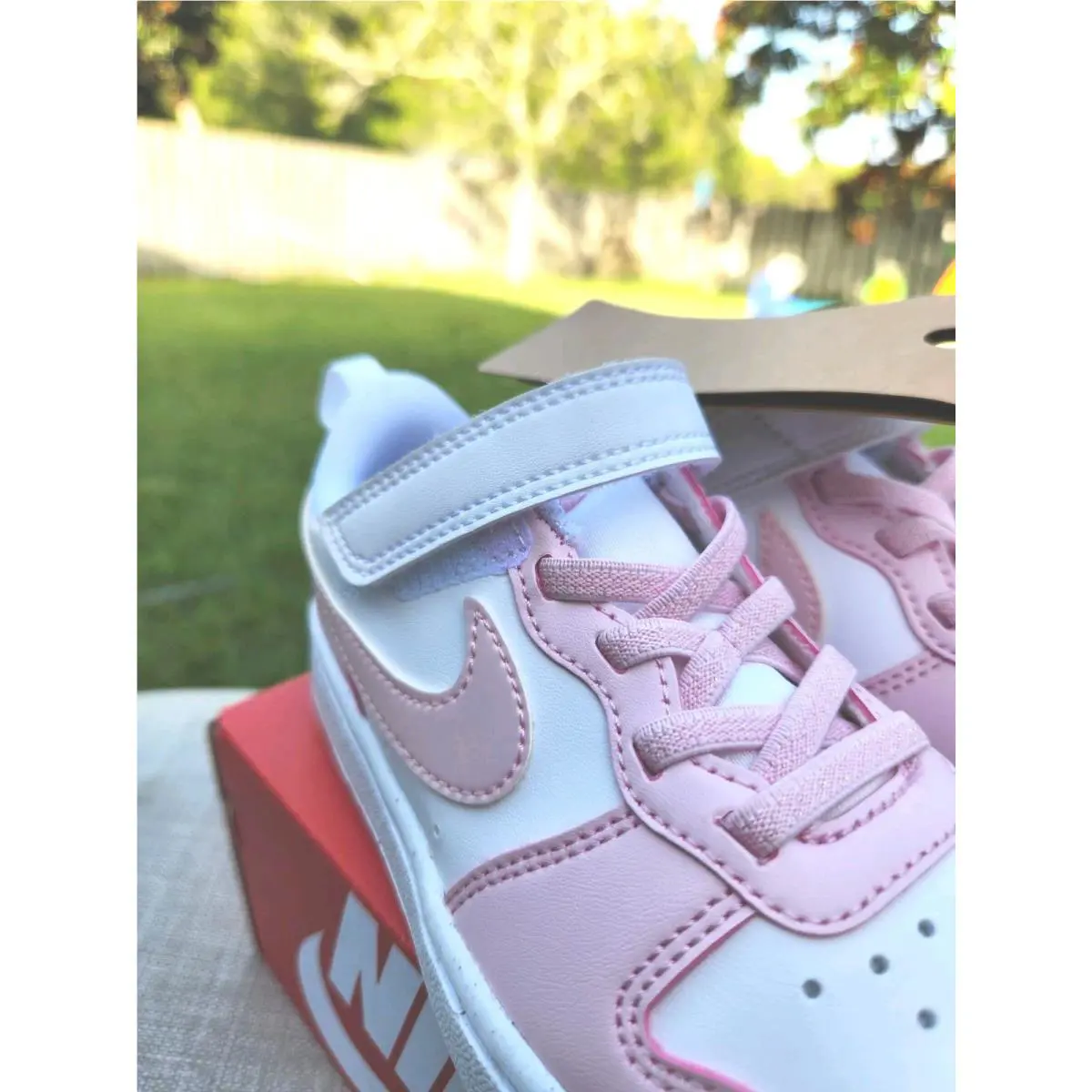 Nike shoes - Nike Court Borough - Court Borough - DQ0473-100 - Pink 3
