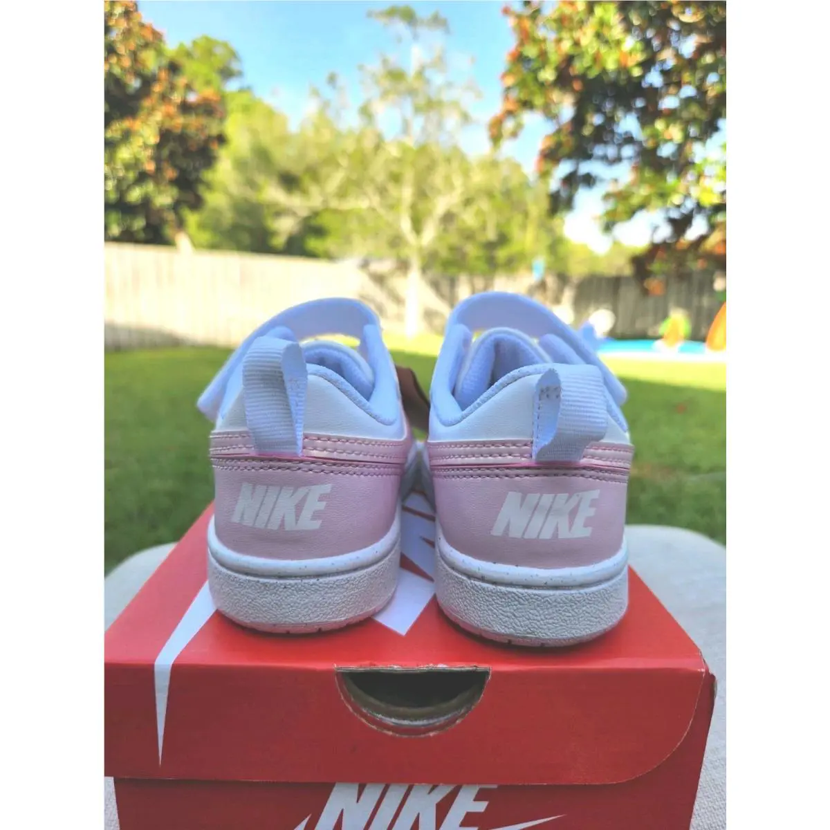 Nike shoes - Nike Court Borough - Court Borough - DQ0473-100 - Pink 4