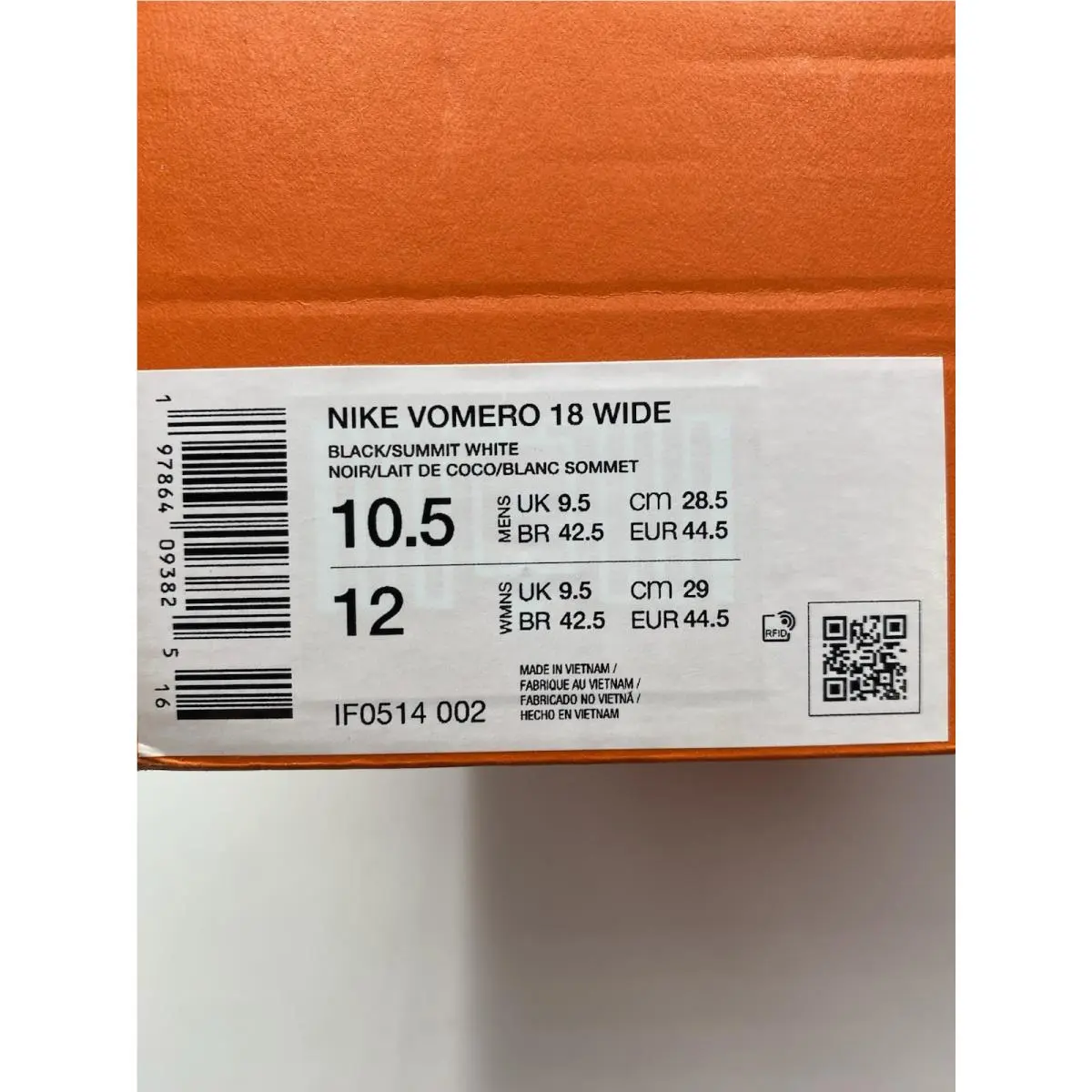 Nike shoes - Nike Vomero 18 - Vomero - IF0514 002 - Black/Summit White (UPC: 197864093825) 6