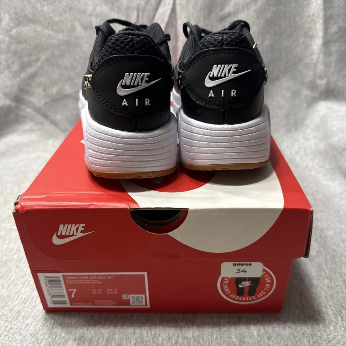 Nike shoes - Nike Air Max SC - Air Max - Black/Hemp/White/Sesame 9