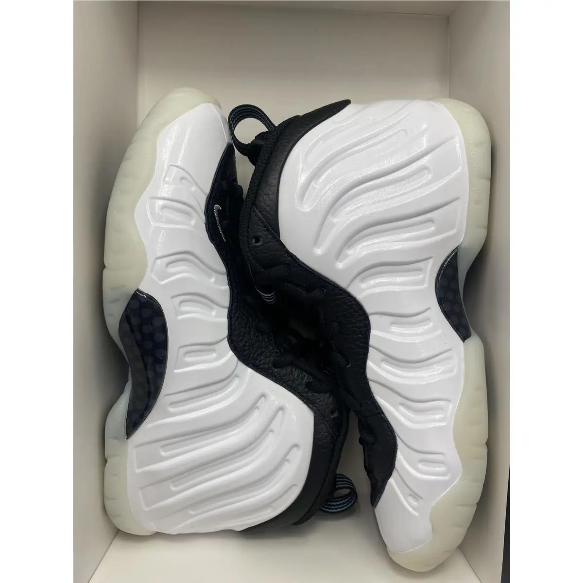 Nike shoes - Nike Little Posite - Little Posite - DV2238 100 - White/Metallic Silver-Black (UPC: 196154659536) 5