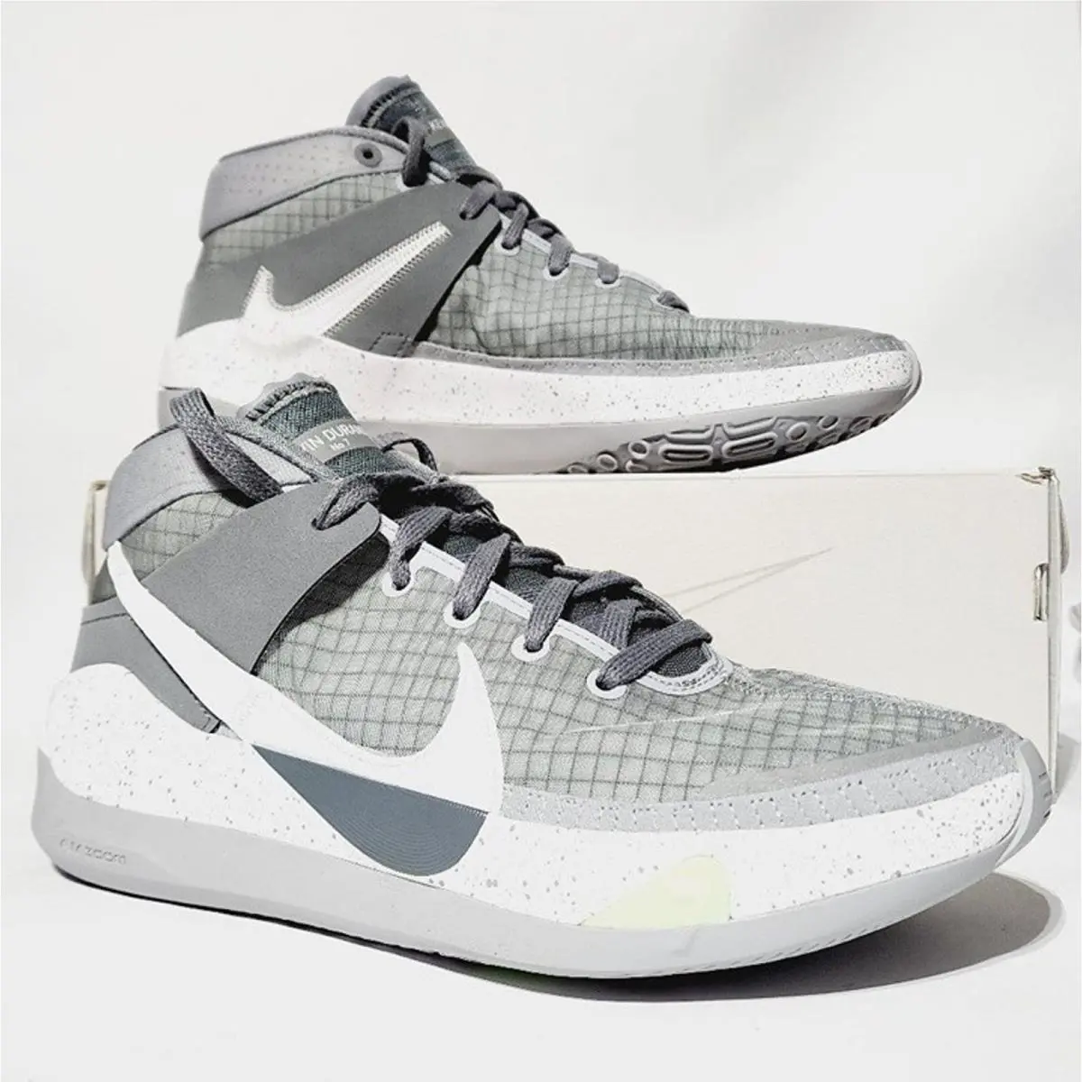 Nike KD13 TB Kevin Durant Basketball Shoes Wolf Gray CK6017-001 Men`s Size 10.5