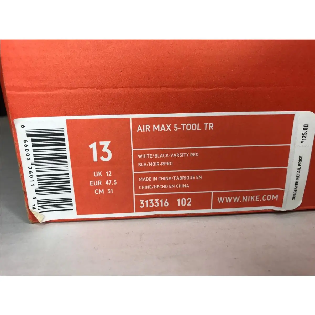 Nike shoes - nike air max 5 tool - 313316-102 - White 0