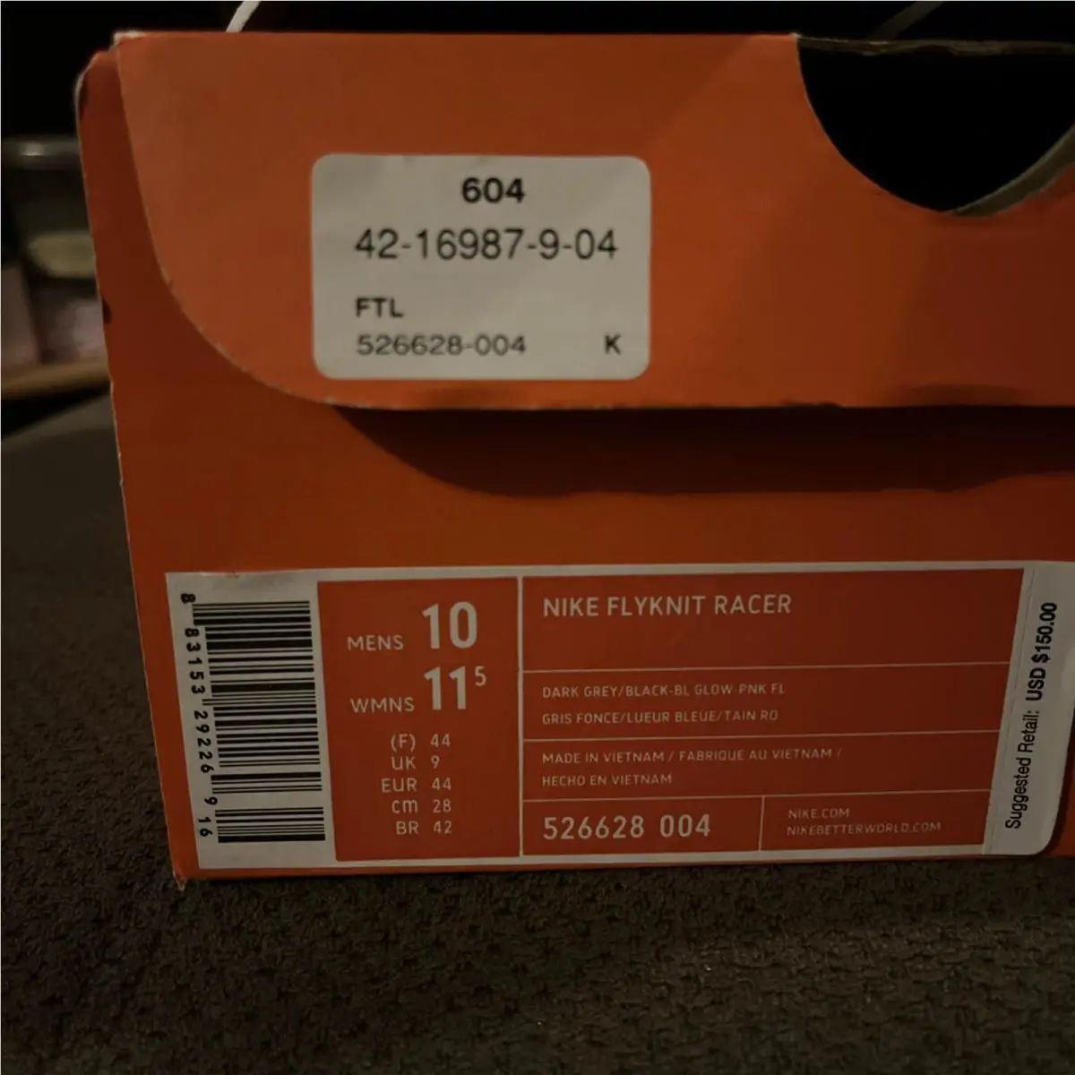 Nike shoes - Nike Flyknit Racer - Flyknit Racer - 526628-004-16 - Multicolor (UPC: 0883153292269) 2