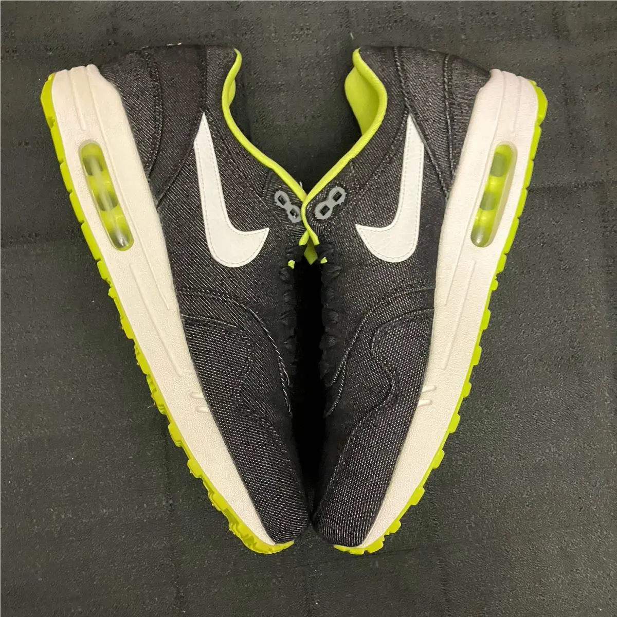 Nike shoes - Air Max 1 QS Premium Denim Venom - 512033 019 - Anthractice Black White Cyber 2