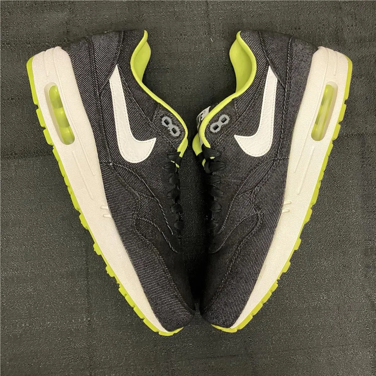 Nike shoes - Air Max 1 QS Premium Denim Venom - 512033 019 - Anthractice Black White Cyber 4