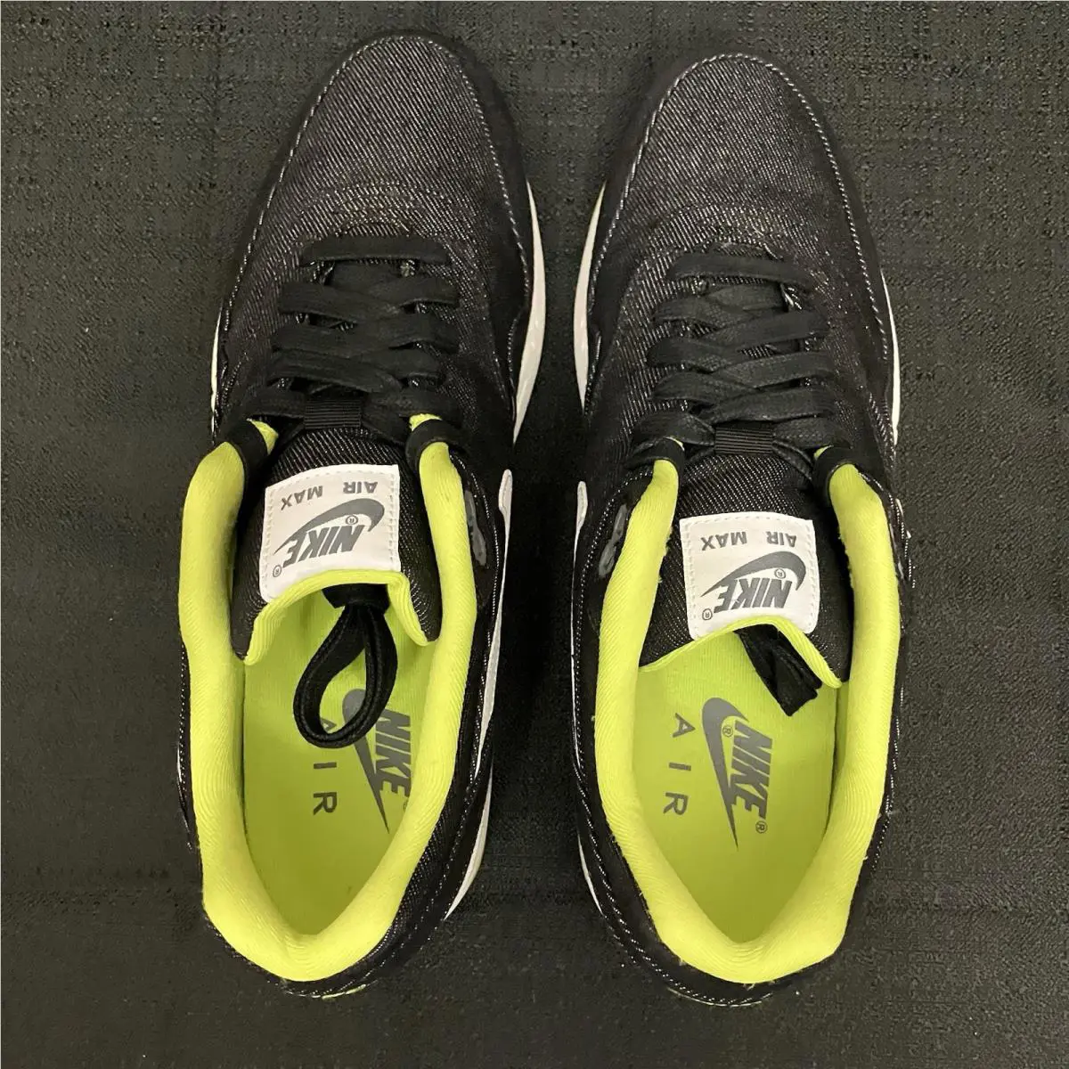 Nike shoes - Air Max 1 QS Premium Denim Venom - 512033 019 - Anthractice Black White Cyber 5