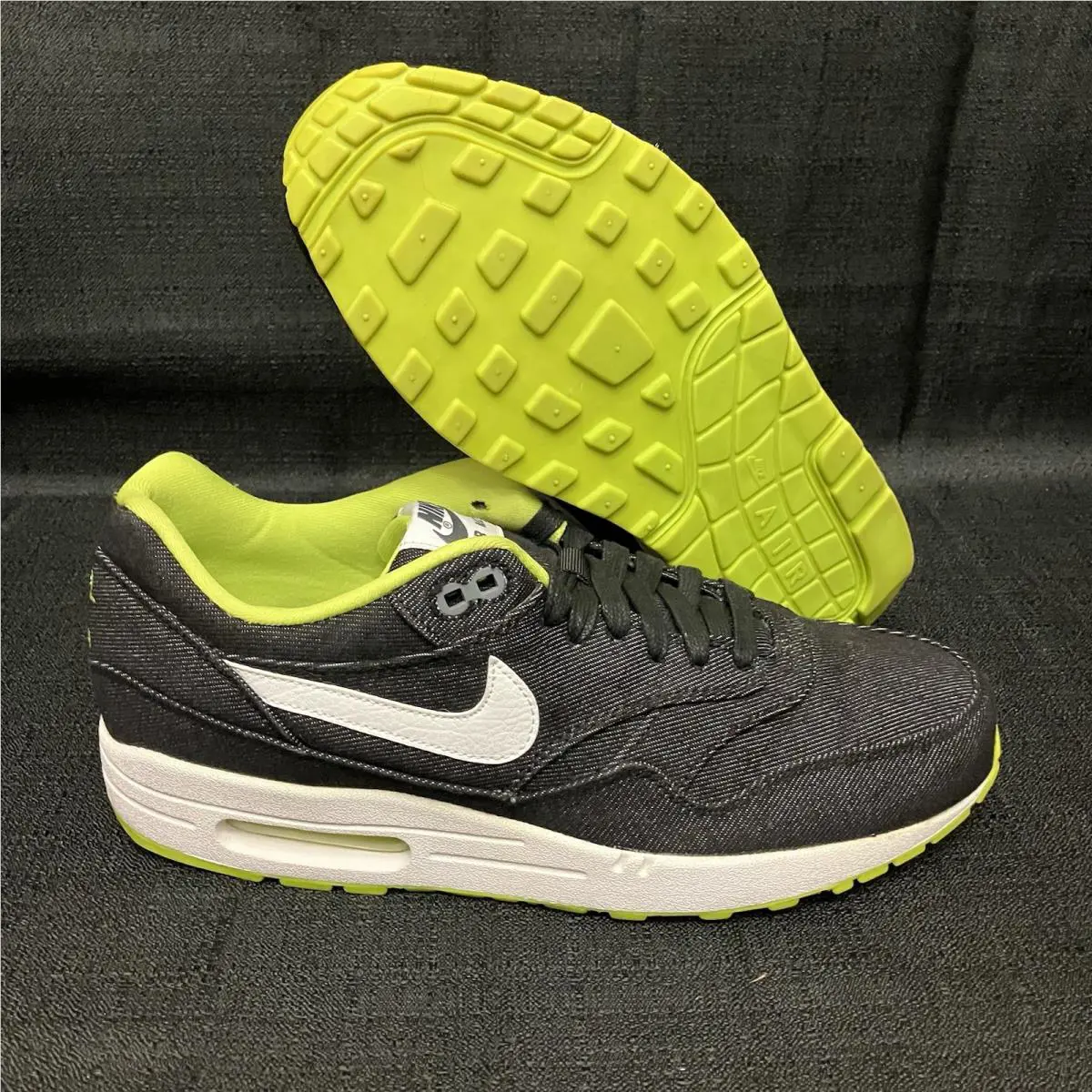 Nike shoes - Air Max 1 QS Premium Denim Venom - 512033 019 - Anthractice Black White Cyber 7