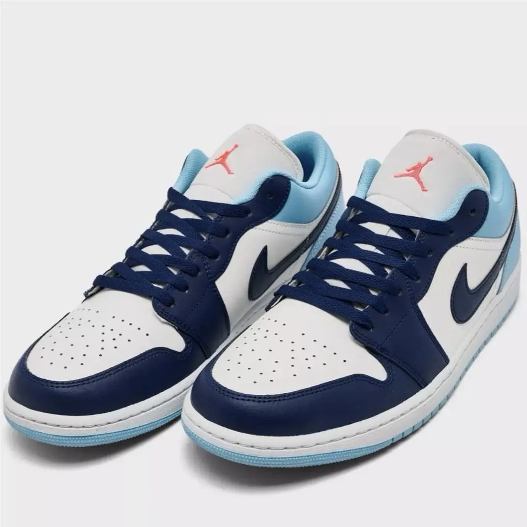 Air Jordan 1 Low Men’s Sail Blue Chill Void 553558-149 US Size 10.5 by Nike