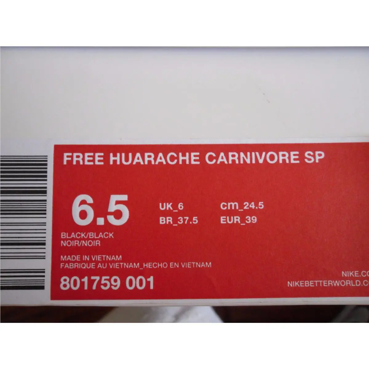 Nike shoes - Nike Free Huarache - Free Huarache - Black (UPC: 887230237747) 3