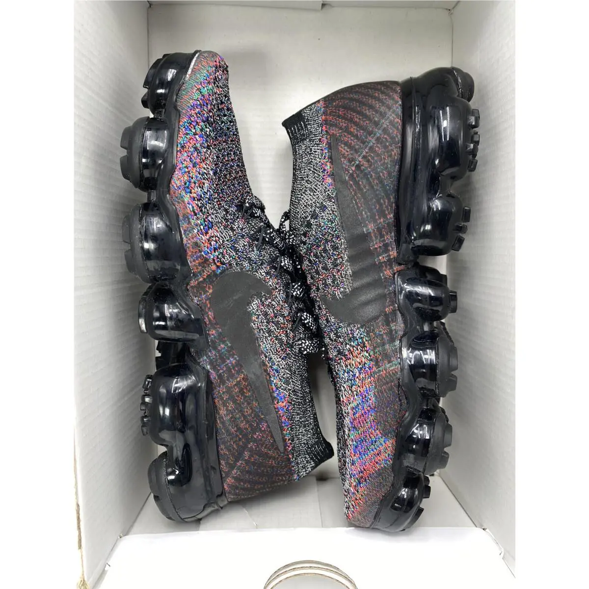 Nike shoes - Nike Air VaporMax Flyknit - Air VaporMax Flyknit - 849557 016 - Black/Bright Crimson (UPC: 888411583516) 5