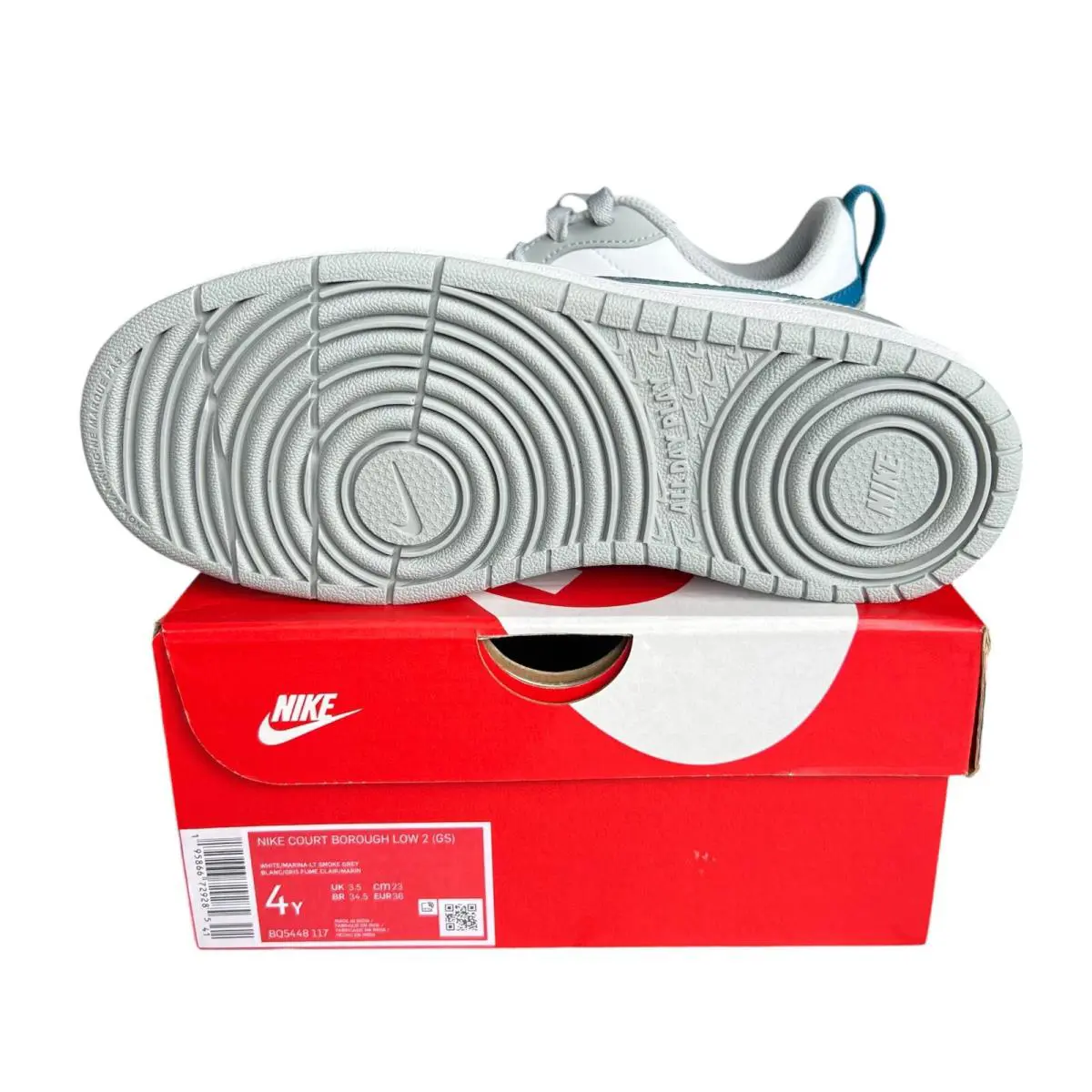 Nike shoes - White/Grey/Blue 3