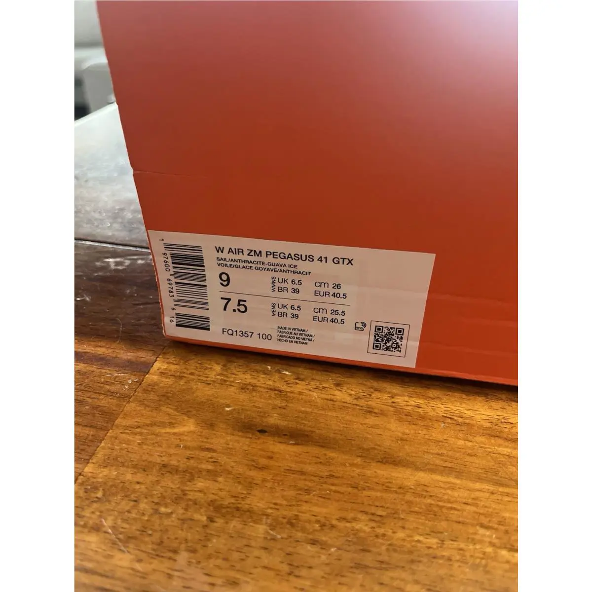 Nike shoes - Nike Air Zoom Pegasus 41 - FQ1357 002 - Gray (UPC: 0197600697836) 0