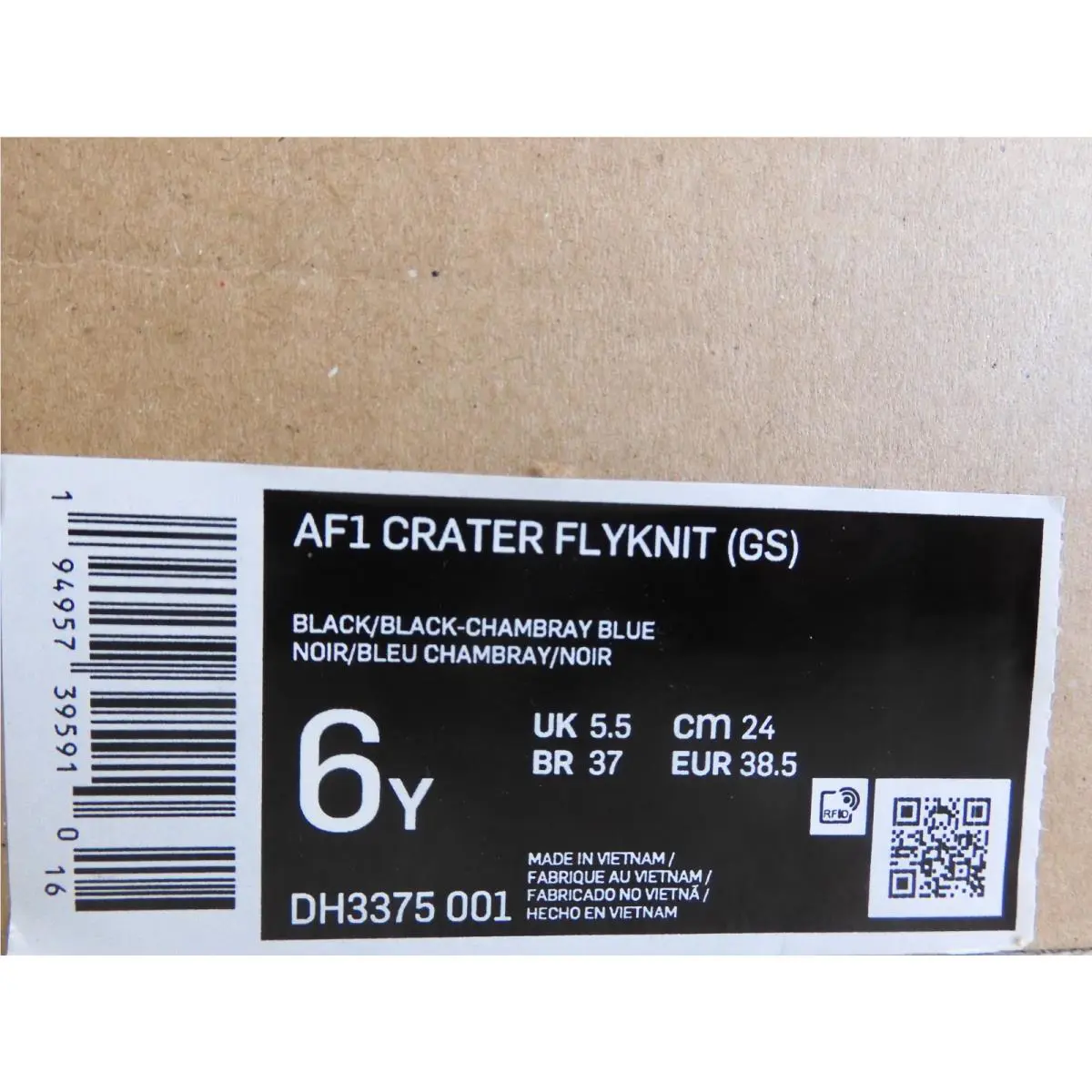 Nike shoes - Nike Air Force 1 Flyknit - Black (UPC: 194957395910) 3