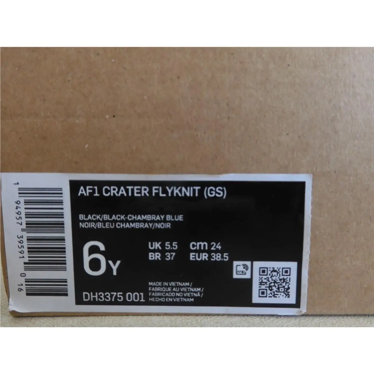 Nike shoes - Nike Air Force 1 Flyknit - Black (UPC: 194957395910) 6