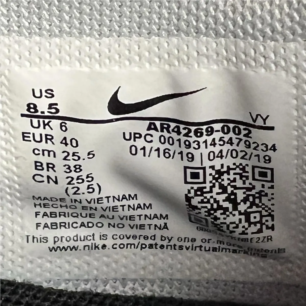 Nike shoes - Nike V-Love OX - AR4269 002 - Purple 8