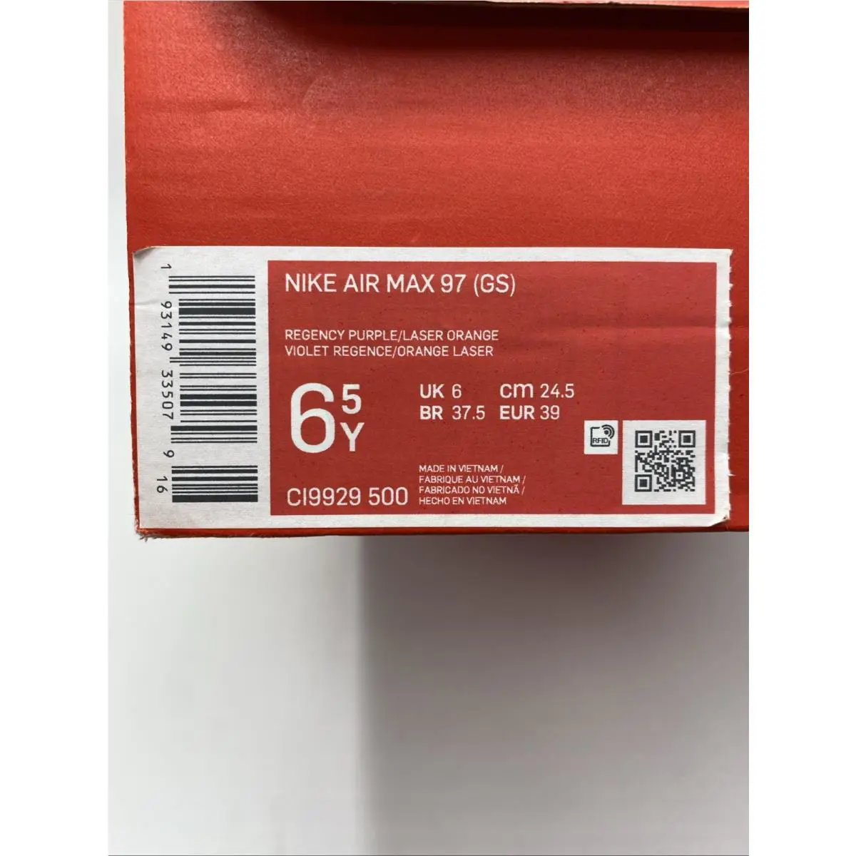 Nike shoes - Nike Air Max 97 - Air Max - CI9929 500 - Regency Purple/Laser Orange (UPC: 193149335079) 5