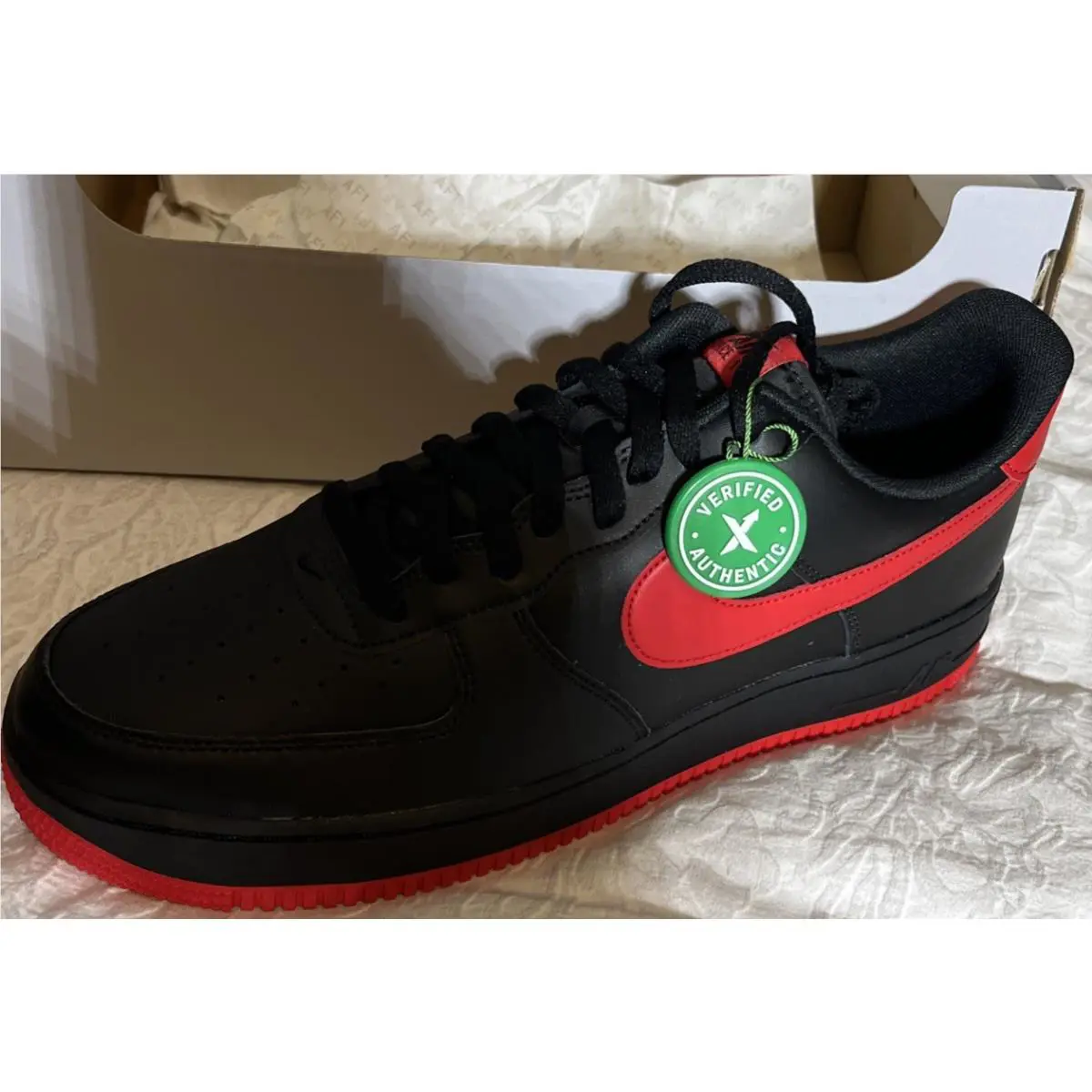 Nike shoes - Nike Air Force 1 Low - DC2911-001 - Black/University Red (UPC: 0195238095840) 2