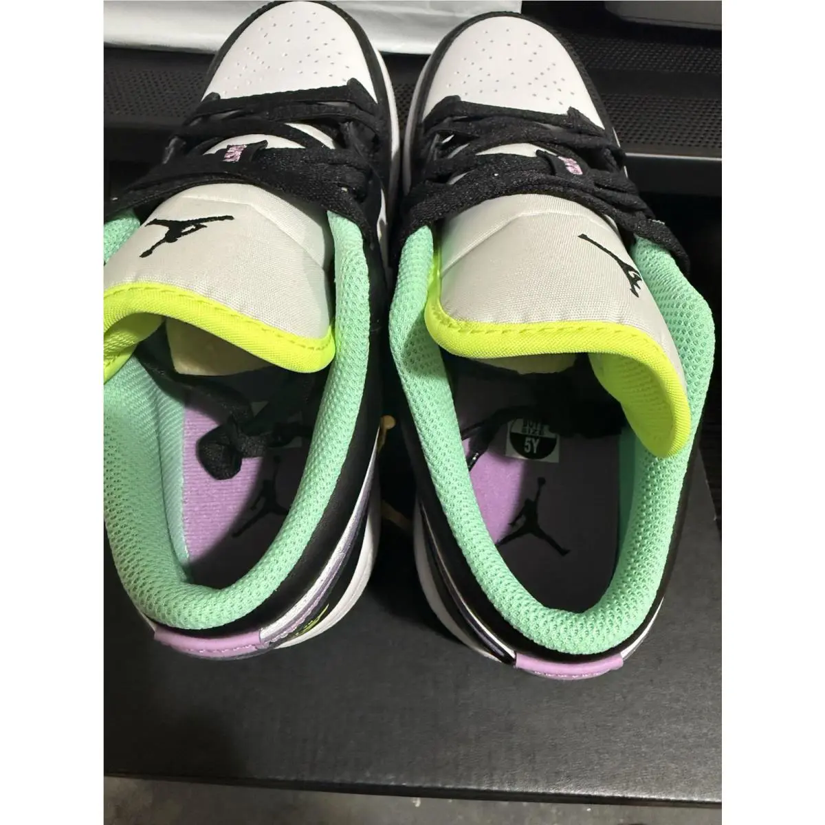 Nike shoes - Air Jordan 1 Low - Air Low - 553560-151 - White/Violet Shock – Black (UPC: 0194956640691) 7
