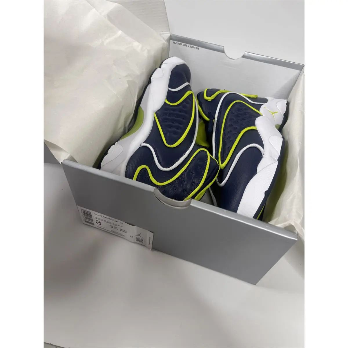 Nike shoes - Jordan OG - CW0907-400 - College Navy/White/Venom Green 5