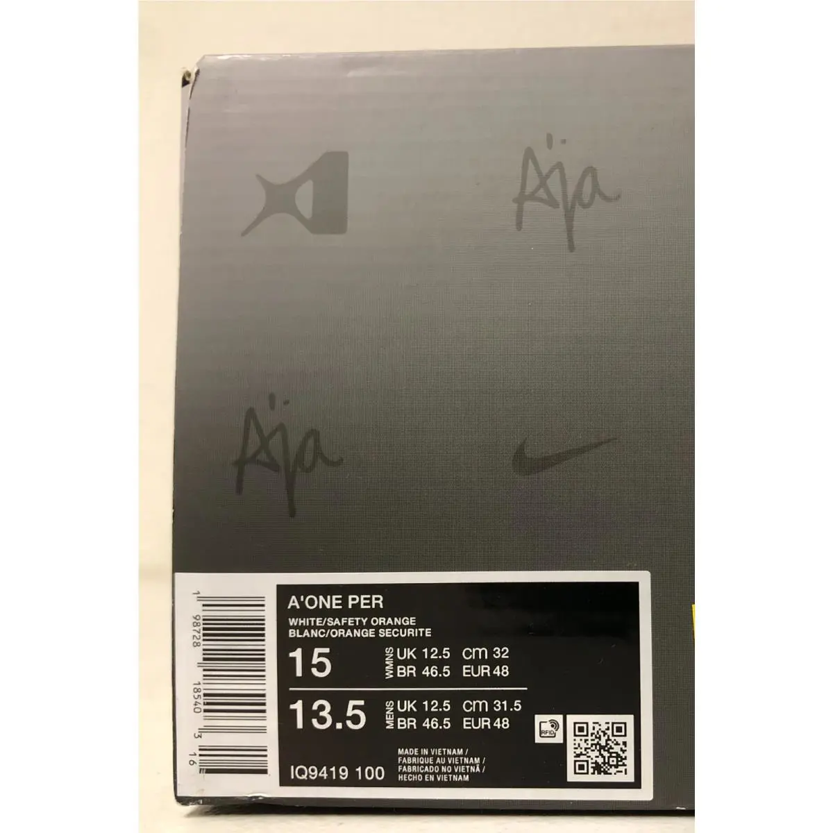 Nike shoes - Nike A`One - IQ9419-100 - White/Safety Orange (UPC: 198728185403) 6
