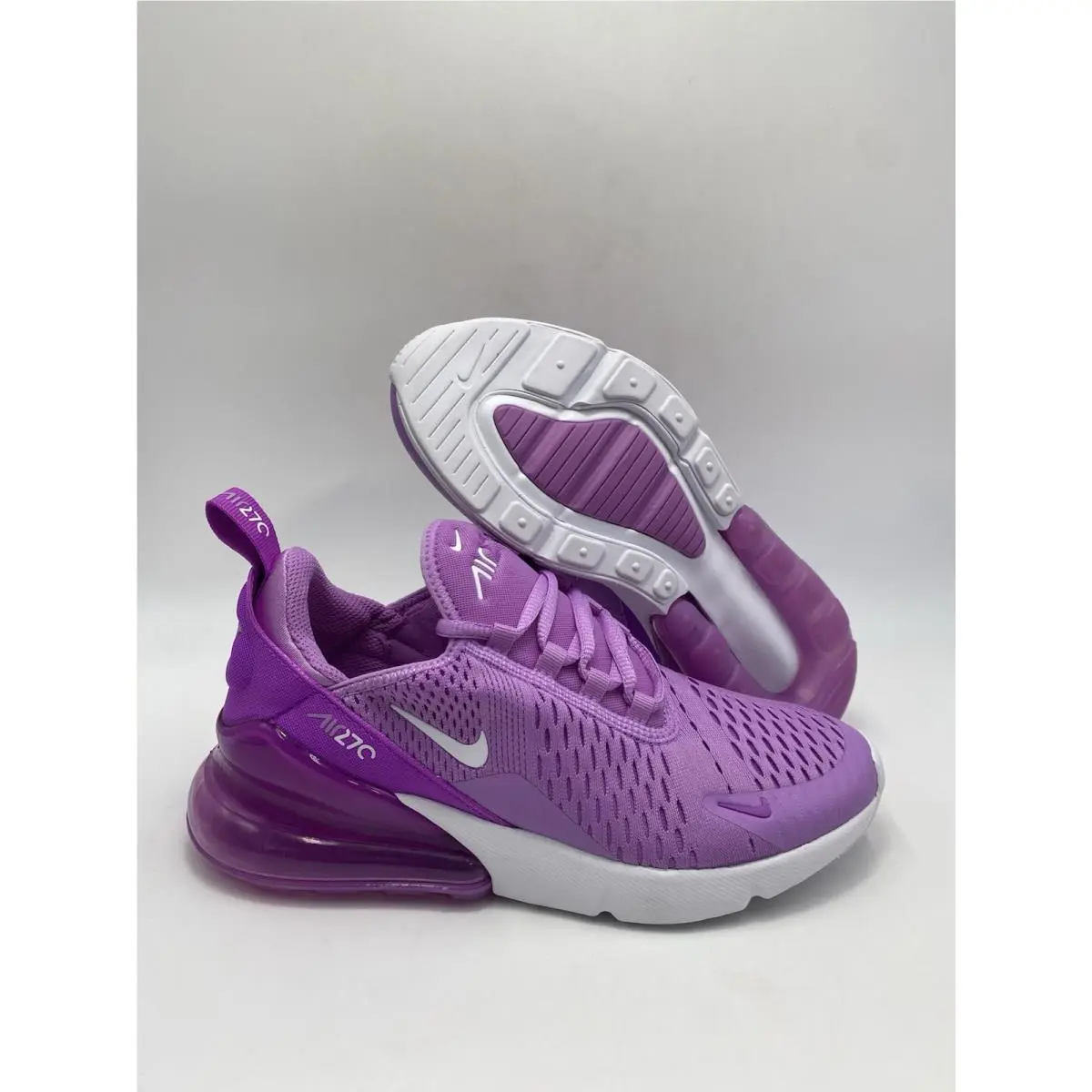 Nike Air Max 270 GS Rush Fuchsia White 943345 501 Size 6.5Y