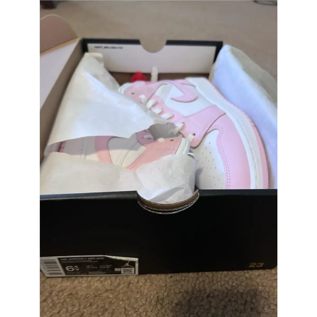 Nike shoes - Air Jordan 1 Mid - Air Mid - Pink 6