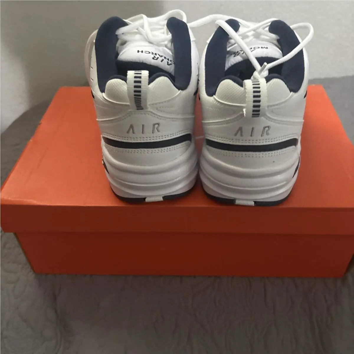 Nike shoes - Nike Air Monarch IV - Air Monarch - White, Manufacturer: White/Navy 2