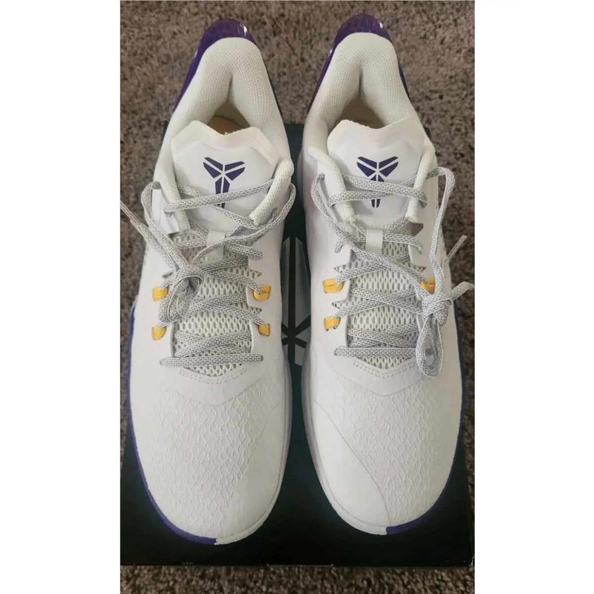 Nike shoes - Nike Mamba Rage - Mamba Rage - CK2087-101 - White Purple Gold, Manufacturer: White/Field Purple/Amarillo/Light Smoke Grey 0