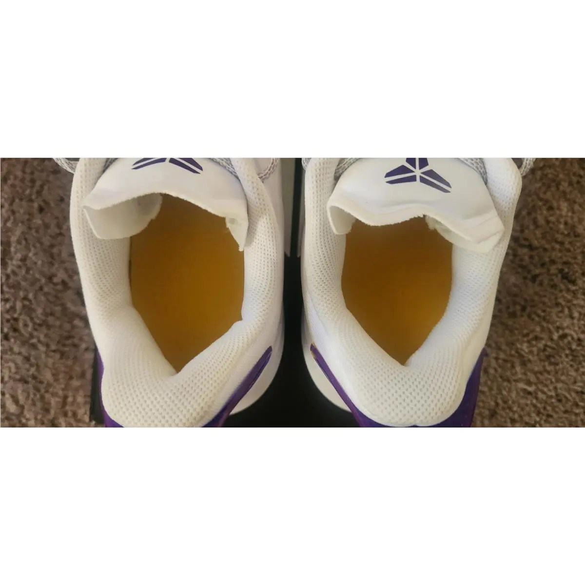 Nike shoes - Nike Mamba Rage - Mamba Rage - CK2087-101 - White Purple Gold, Manufacturer: White/Field Purple/Amarillo/Light Smoke Grey 3