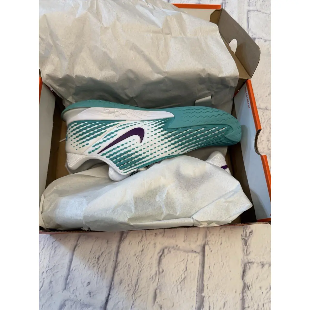 Nike shoes - Nike NikeCourt Zoom Vapor Cage 4 Rafa - DD1579-153 - White/Washed Teal/Red Plum 0