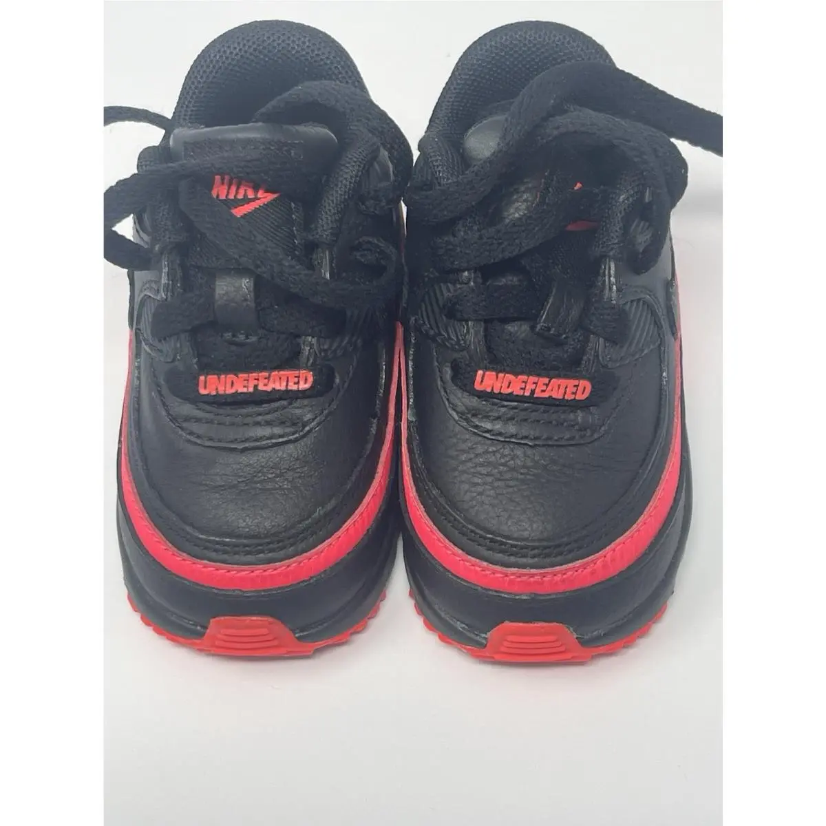 Undefeated x  Air Max 90 Black Solar Red Shoes Airmax CQ4615-003 Toddler 4 by Nike