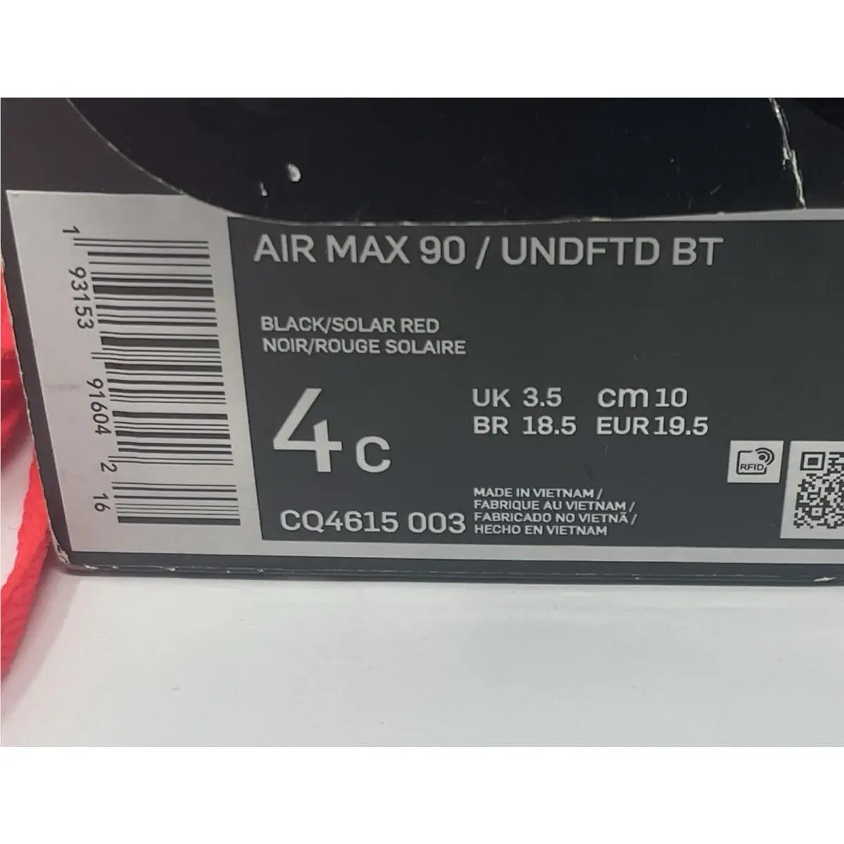 Nike shoes - Nike Air Max 90 Undefeated - CQ4615-003 - Black 6