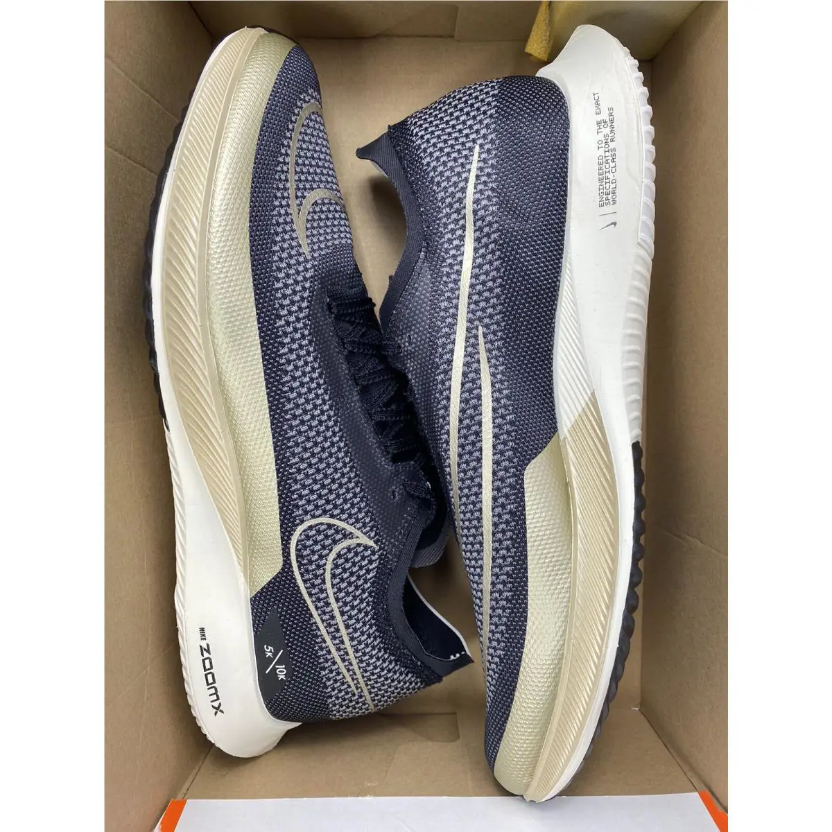 Nike shoes - Nike ZoomX Streakfly - ZoomX Streakfly - DJ6566 001 - Black/Mtlc Gold Grain-White (UPC: 196969114671) 5