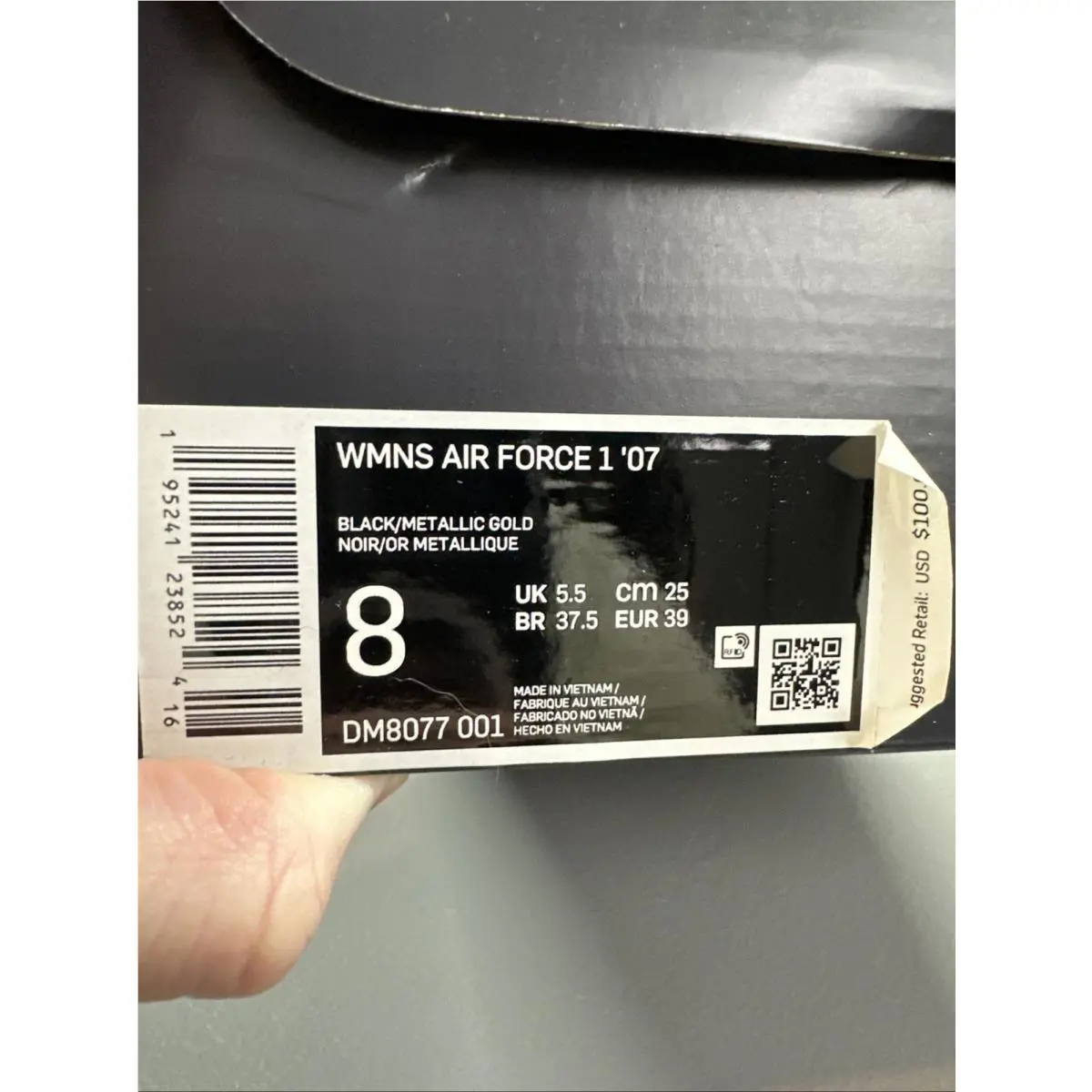 Nike shoes - Nike Air Force 1 - Air Force - Black 5