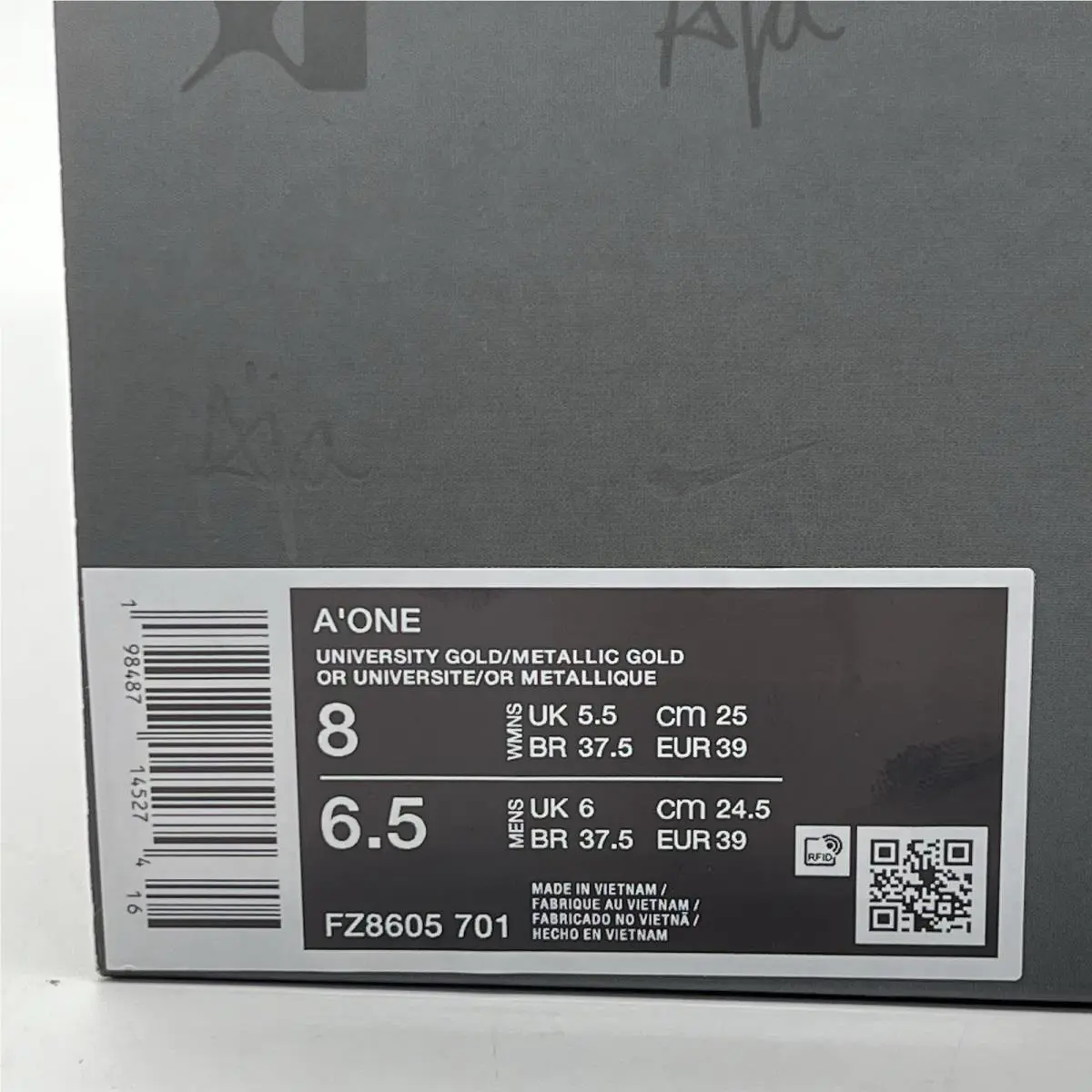 Nike shoes - Nike A`One - FZ8605-701 - Gold 5