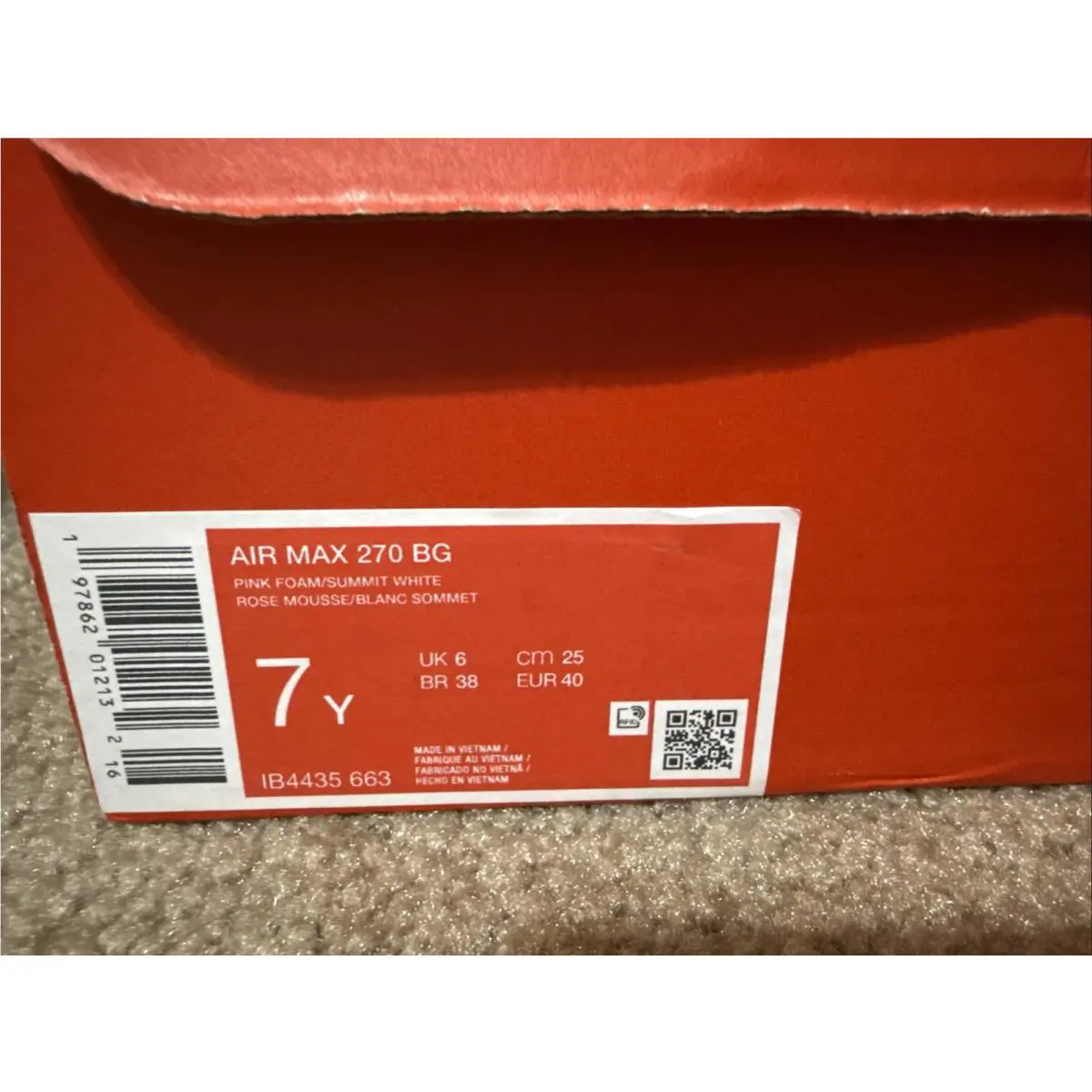 Nike shoes - Nike Air Max 270 - Air Max - IB4435-663 - Pink, Manufacturer: Pink Foam/Summit White (UPC: 197862012132) 6