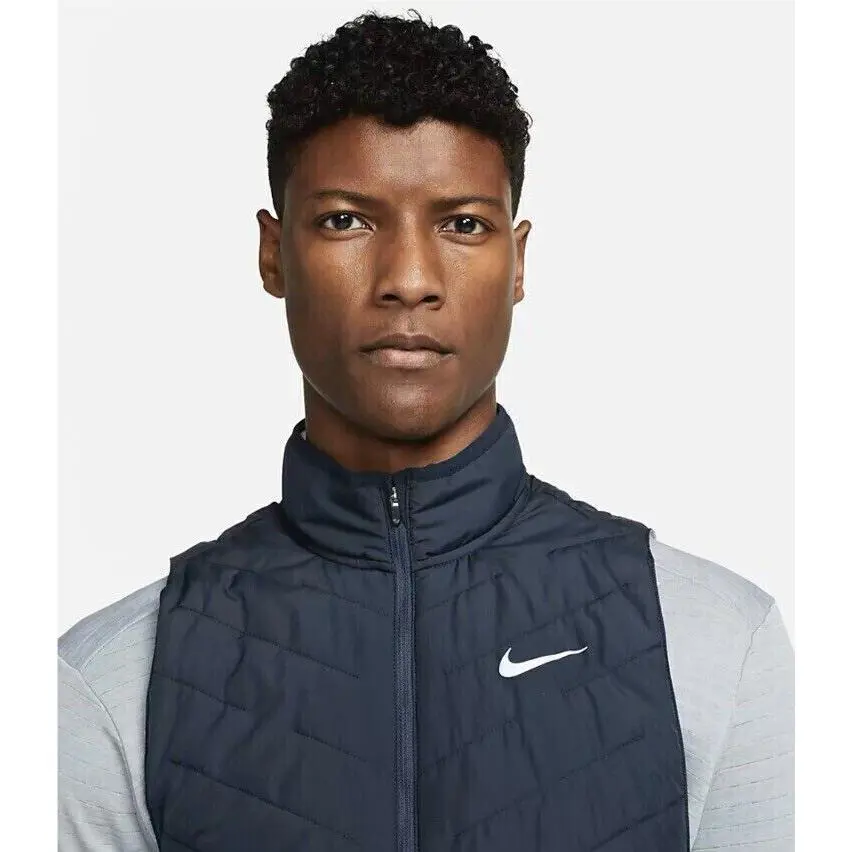 Nike clothing - Nike Therma-FIT Repel Men`s Synthetic-Fill Running Gilet - DD5647-475 - Blue 0